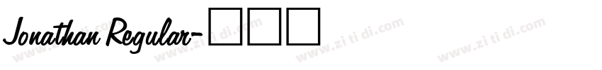 Jonathan Regular字体转换
